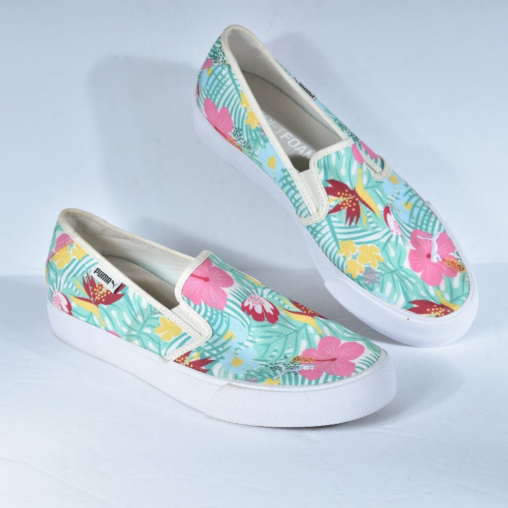Puma Bari Slipon Cat Tropical Floral size 8.5